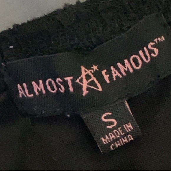 Almost Famous Tops - Gothic Crop Top